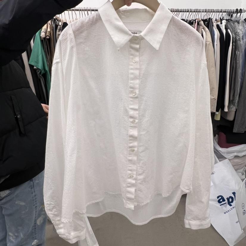 IDEE-A韓國㊣直郵東大門代購女裝新品25春夏休閑襯衫蕾絲衫IDEE-A襯衫/蕾絲衫