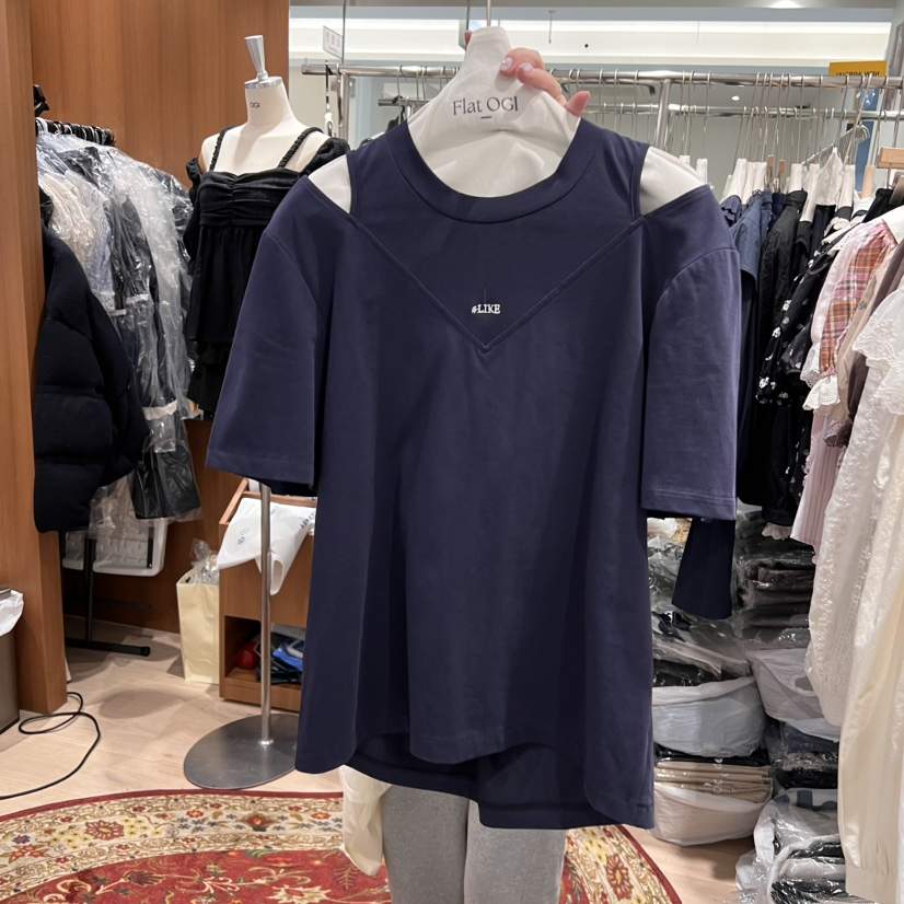 OGI韓國直郵㊣女裝新品熱賣25春夏人氣時尚推薦休閑T恤FLat OGIT恤