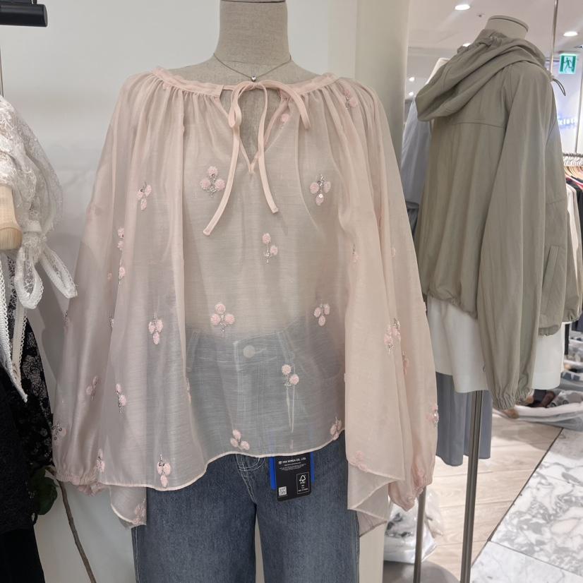 LOGARDEN韓國㊣直郵東大門代購女裝新品推薦25春夏襯衫蕾絲衫LO GARDEN襯衫/蕾絲衫