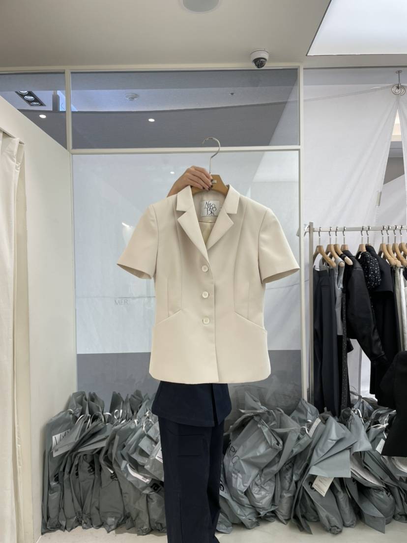 MER直郵韓國代購㊣女裝新品休閑熱賣人氣時尚推薦25春夏夾克口袋MER/ANGELO BIANCO夾克