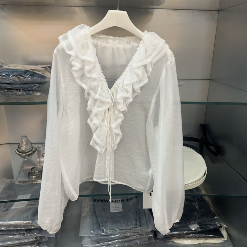 AIME HOPE MAKE韓國直郵㊣女裝新品推薦25春夏襯衫蕾絲衫AIME HOPE MAKE襯衫/蕾絲衫