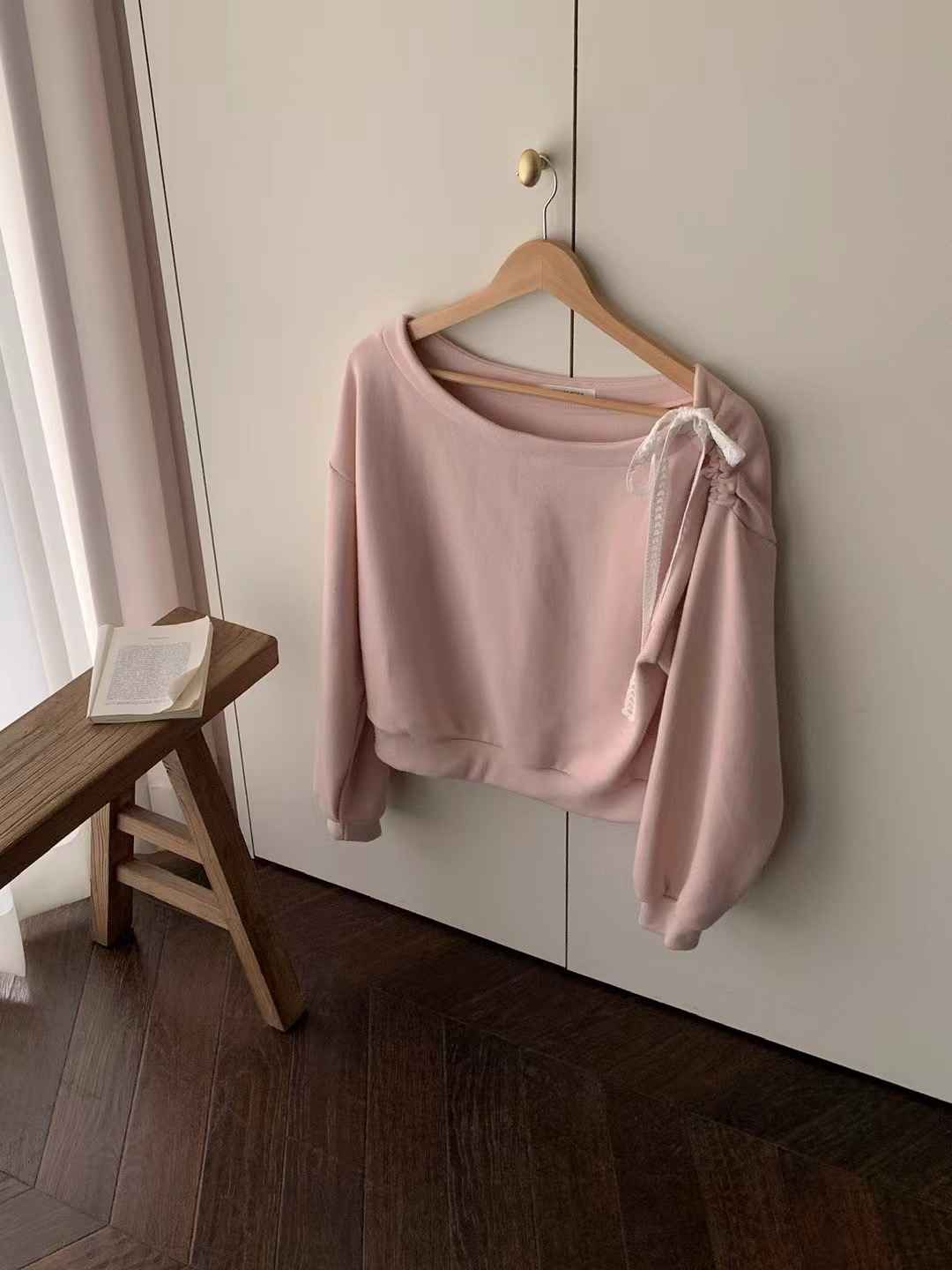 JUILLYSTYLE直郵韓國代購㊣女裝新款推薦25春夏熱賣衛衣蕾絲JUILLYSTYLE衛衣