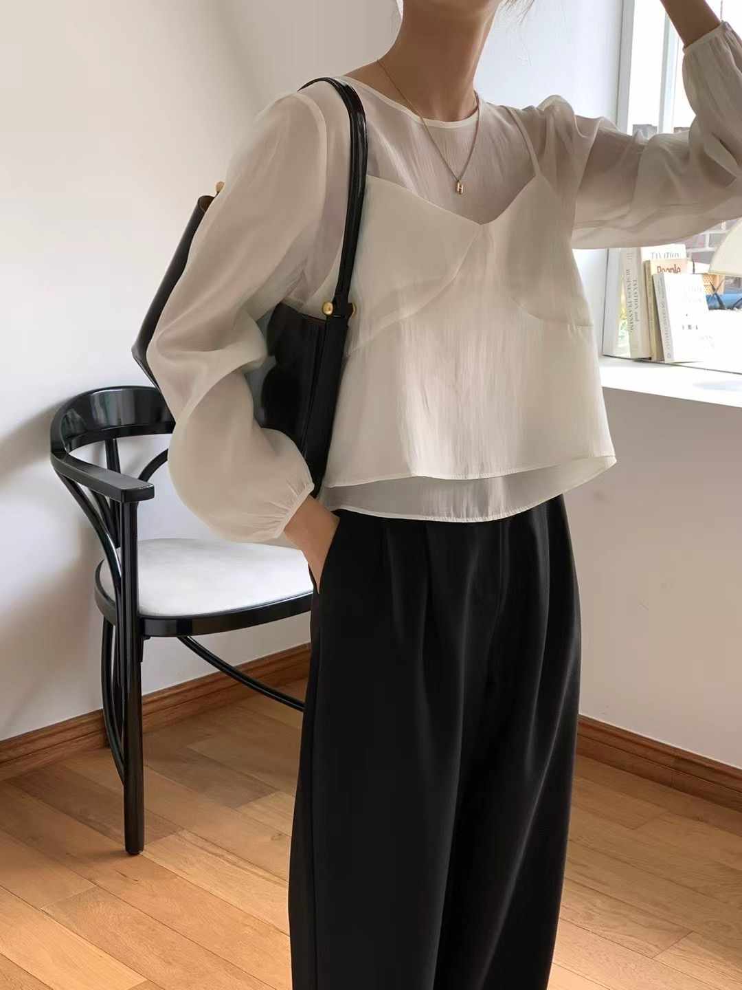 JUILLYSTYLE韓國㊣直郵東大門代購女裝新款人氣套裝套裝緊身JUILLYSTYLE套裝