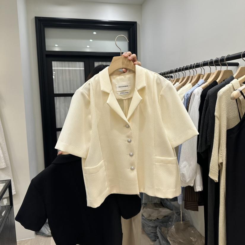 NOTTINGHAM直郵韓國代購㊣女裝新品休閑熱賣人氣25春夏夾克花呢NOTTINGHAM夾克