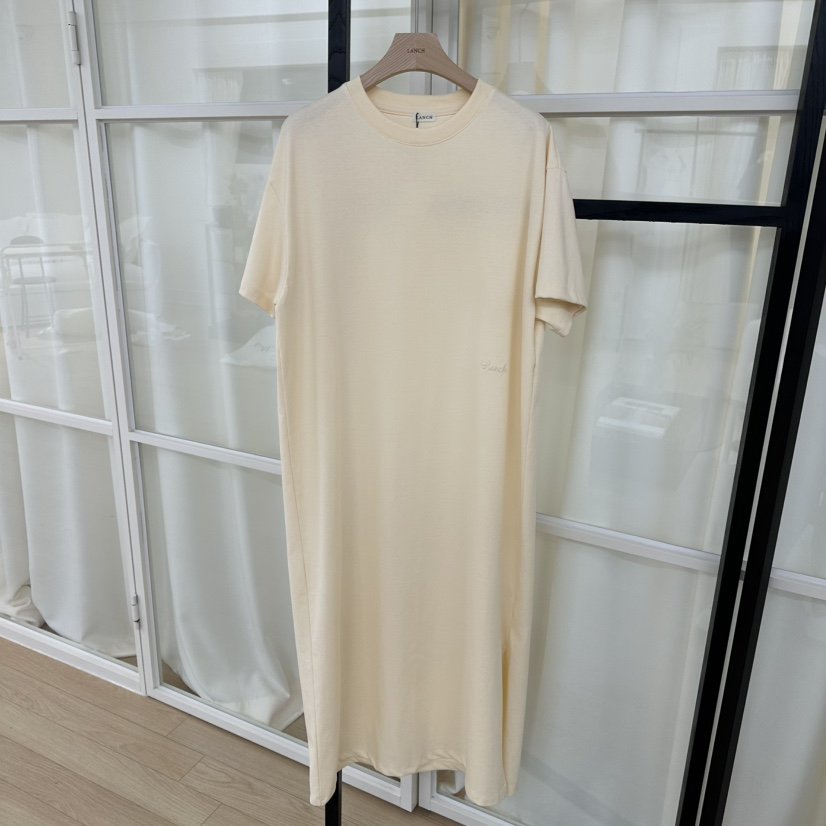 LANCH韓國㊣直郵東大門代購女裝新款25春夏人氣連衣裙刺繡棉質LANCH連衣裙