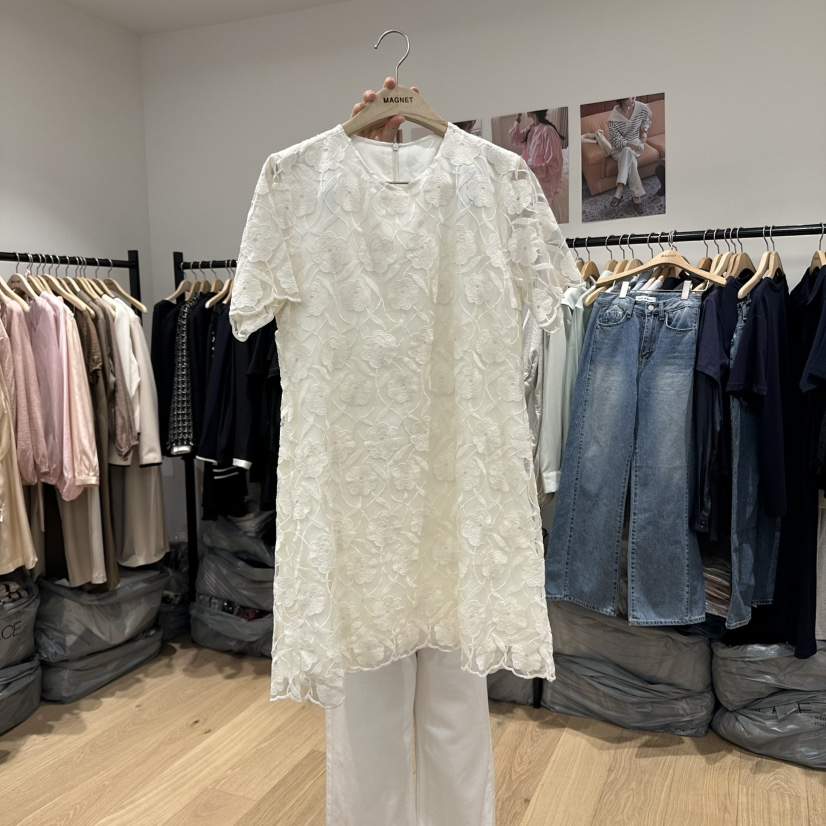 M.G.N韓國直郵㊣東大門實拍女裝新品時尚人氣休閑連衣裙蕾絲MAGNET連衣裙
