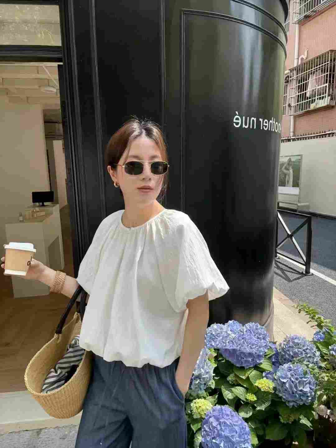 THERE BY-데얼 바이-T韓國直郵㊣東大門實拍女裝新款時尚襯衫蕾絲衫THERE BY襯衫/蕾絲衫
