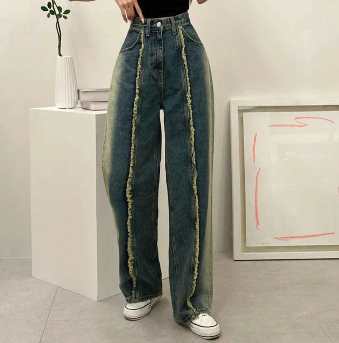 J CAT直郵韓國代購㊣女裝新品25春夏休閑時尚人氣推薦牛仔褲J CAT牛仔褲