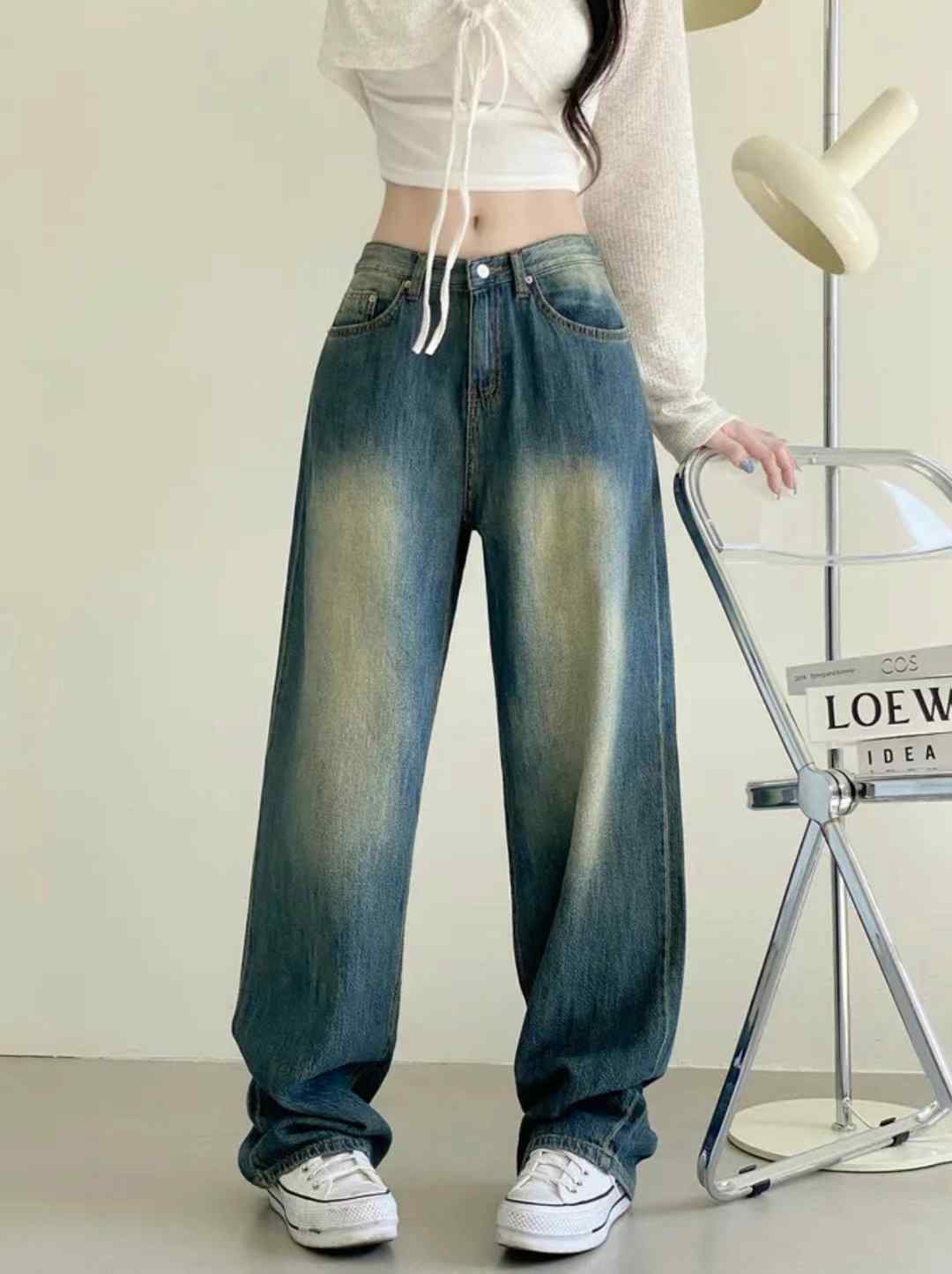 J CAT韓國直郵㊣東大門實拍女裝新品25春夏人氣推薦牛仔褲J CAT牛仔褲