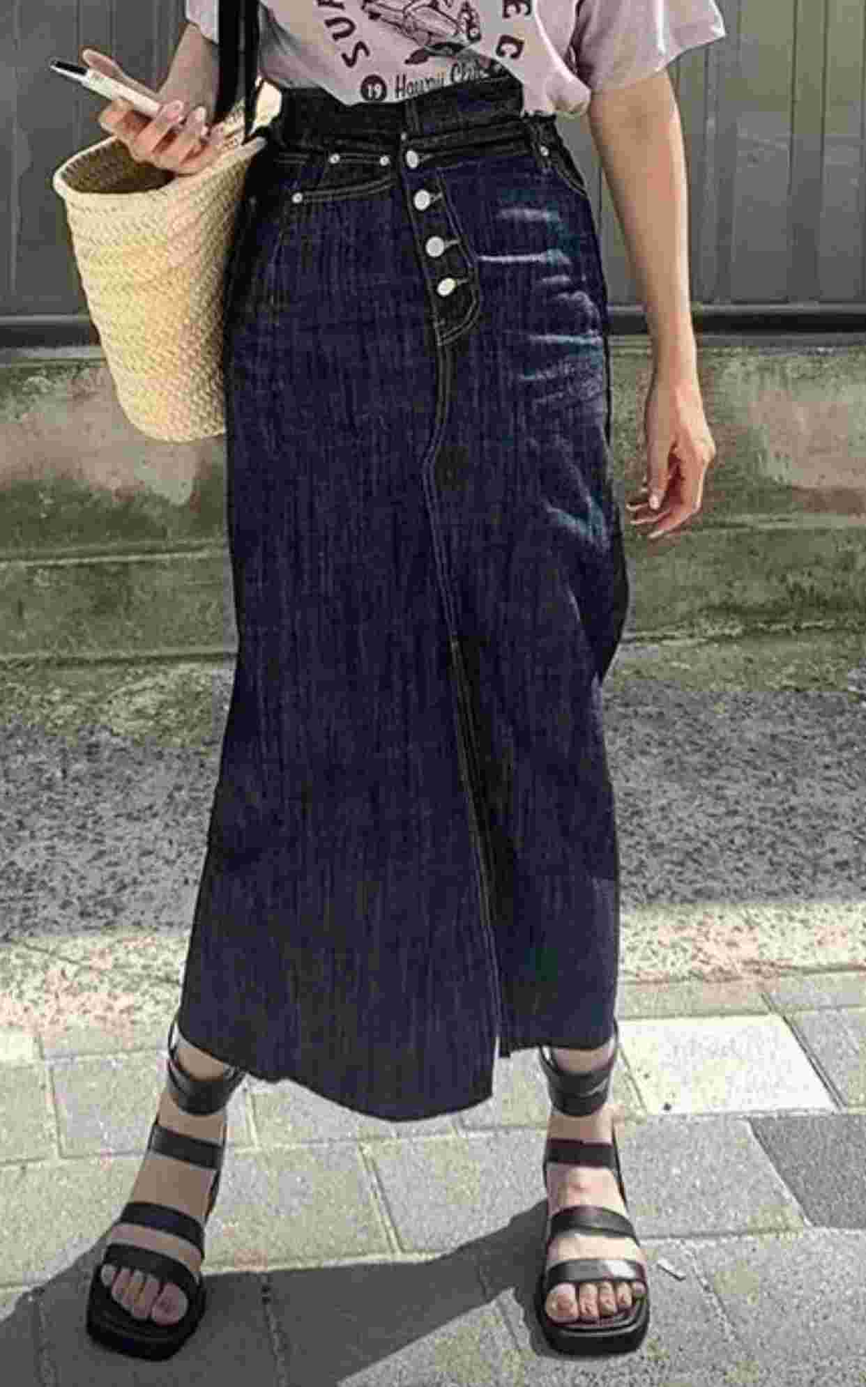 J CAT韓國直郵㊣東大門實拍女裝新款推薦休閑時尚人氣長裙J CAT長裙