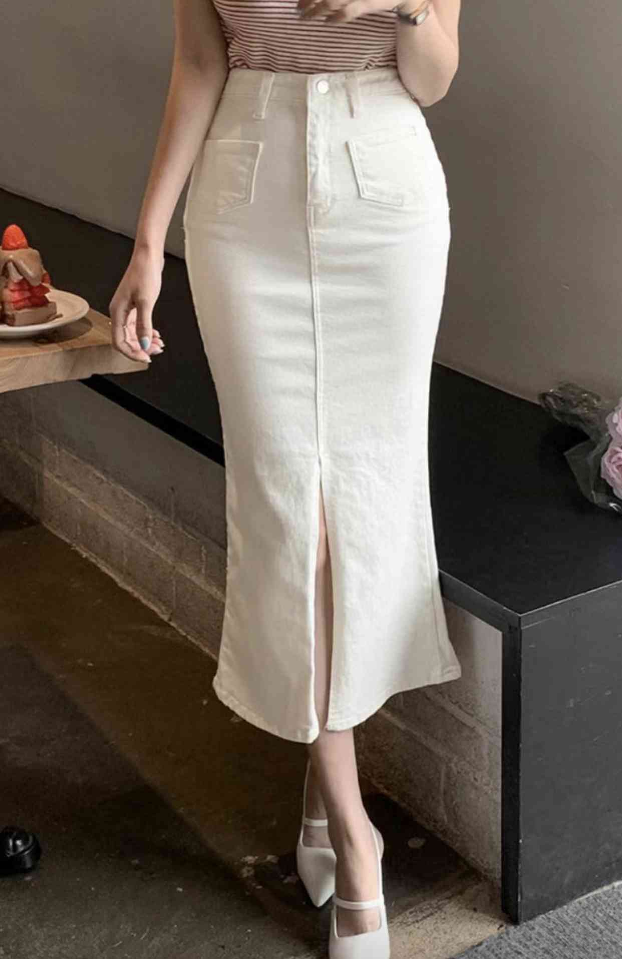 J CAT直郵韓國代購㊣女裝新款熱賣推薦人氣時尚半身裙中短裙J CAT半身裙/中短裙