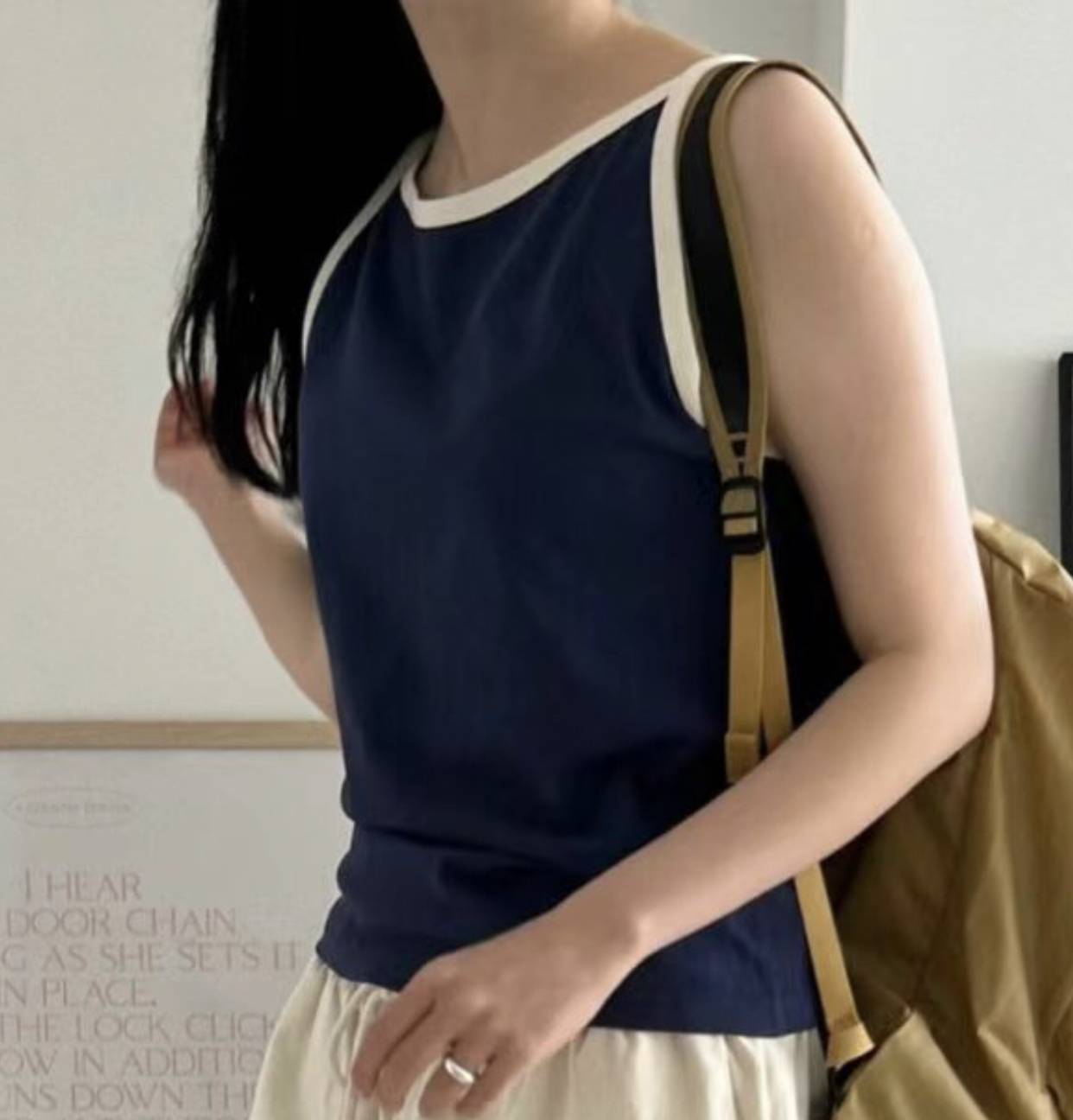 LANDMARK韓國代購女士新款25春夏熱賣推薦休閑人氣吊帶背心LANDMARK吊帶/背心