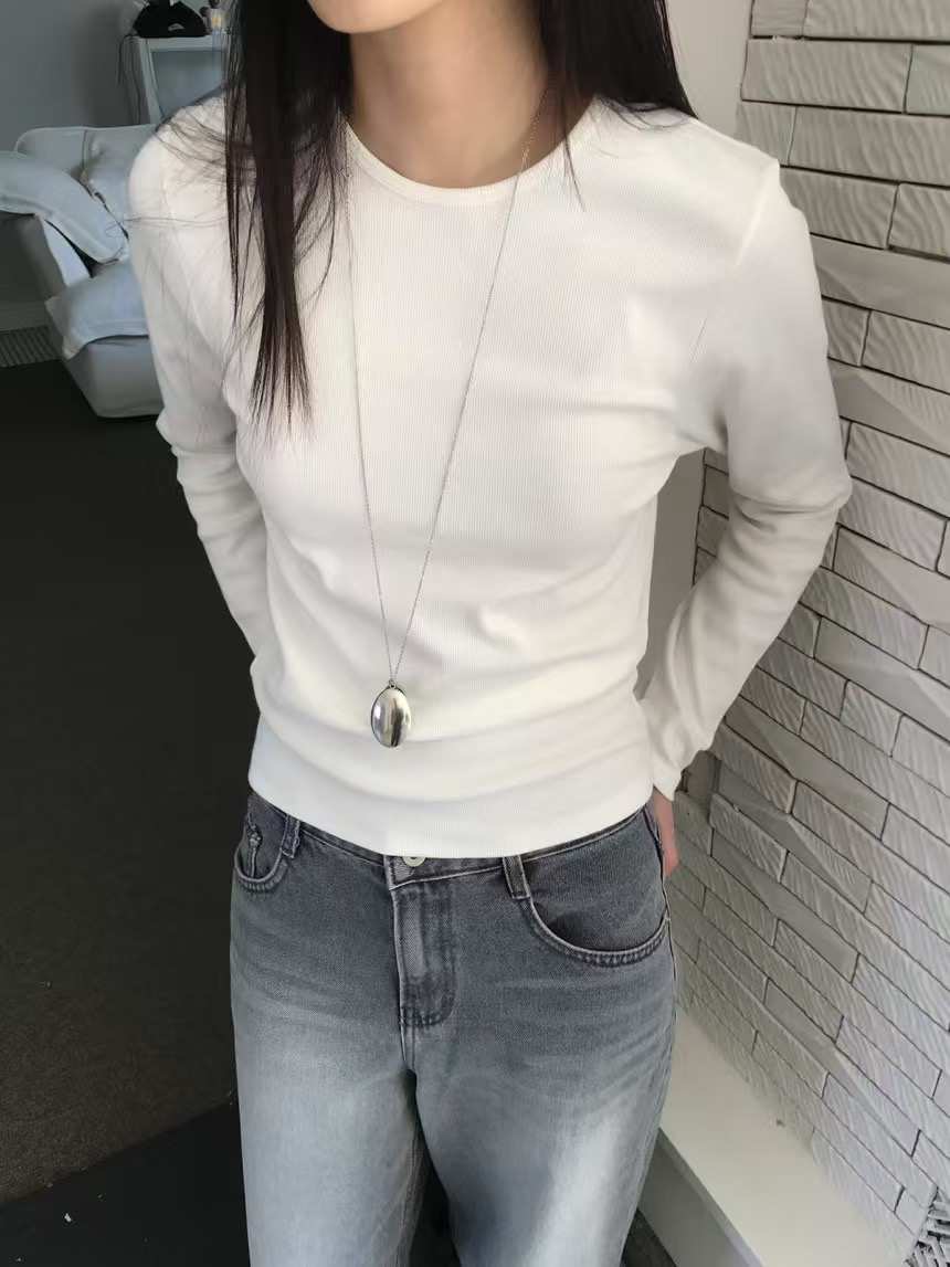 CLOSER東大門直郵女士新品職業真品熱賣時尚人氣25春夏長袖T恤CLOSER長袖T恤