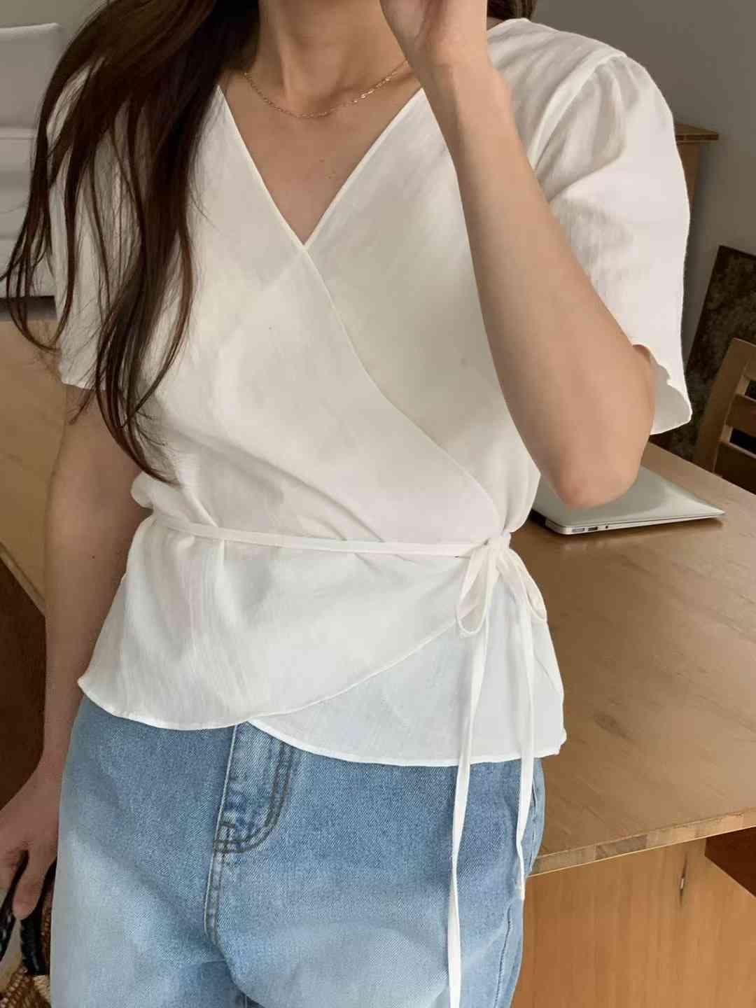 DINING東大門直郵女士新款真品時尚熱賣25春夏推薦襯衫蕾絲衫DINING襯衫/蕾絲衫