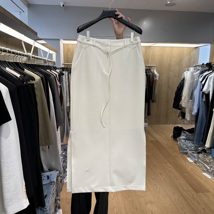 LEFANCY韓國直郵㊣東大門實拍女裝新品推薦人氣熱賣長裙含腰繩LEFANCY長裙