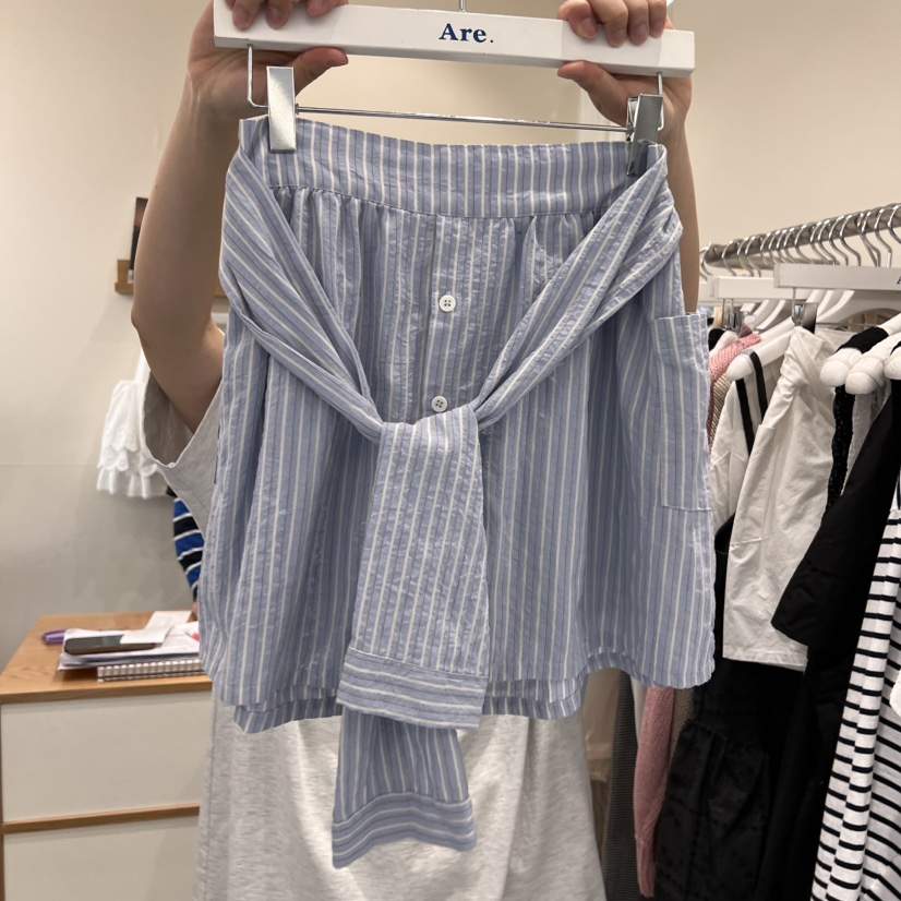 ARE韓國㊣直郵東大門代購女裝新品推薦人氣休閑時尚熱賣短裙ARE YOU/ARE短裙