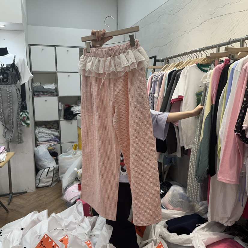 DE LINE韓國直郵㊣東大門實拍女裝新品時尚休閑推薦休閑褲DE LINE休閑褲