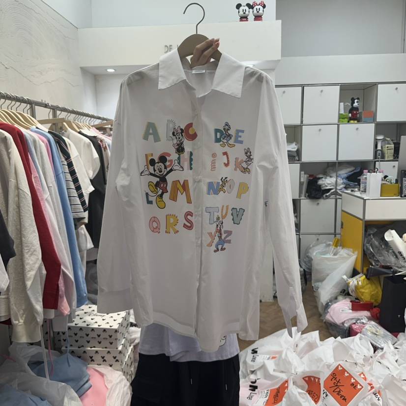 DE LINE韓國㊣直郵東大門代購女裝新款時尚熱賣襯衫蕾絲衫DE LINE襯衫/蕾絲衫