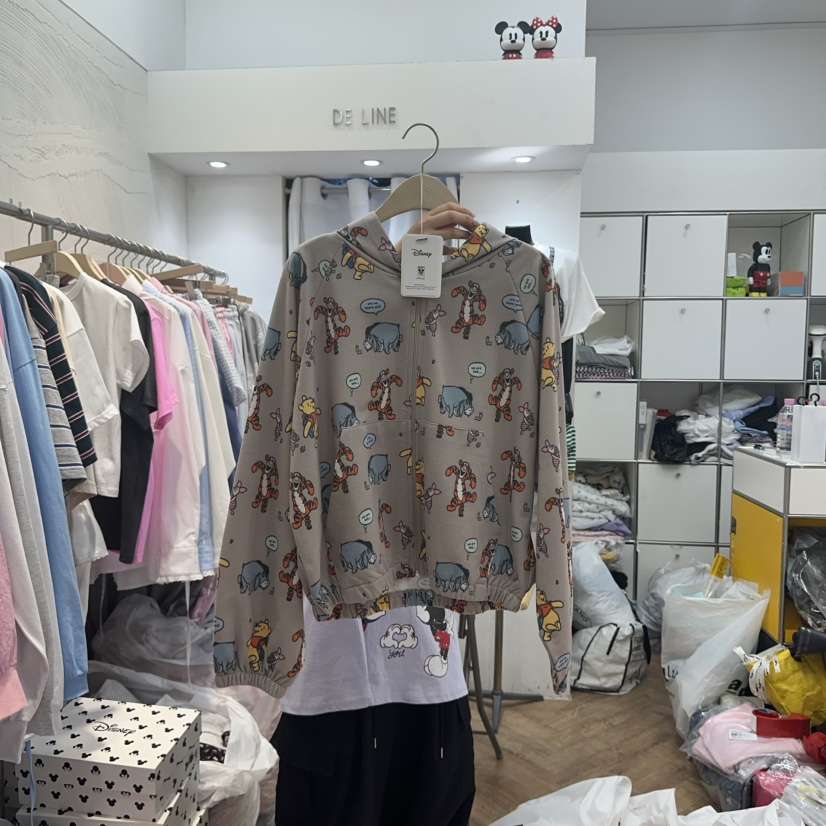 DE LINE韓國直郵㊣女裝新款人氣熱賣休閑推薦時尚25春夏衛衣DE LINE衛衣