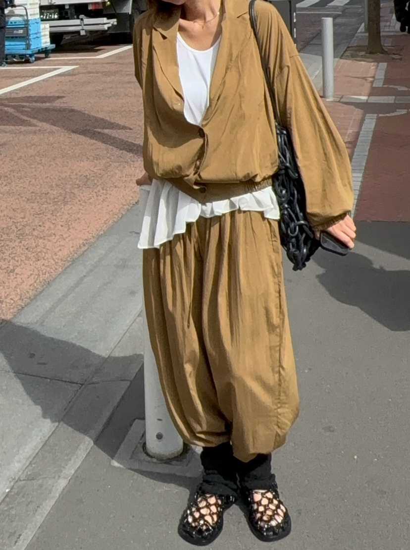PARIS MATCH東大門代購女士新款職業25春夏熱賣推薦休閑褲PARIS MATCH休閑褲