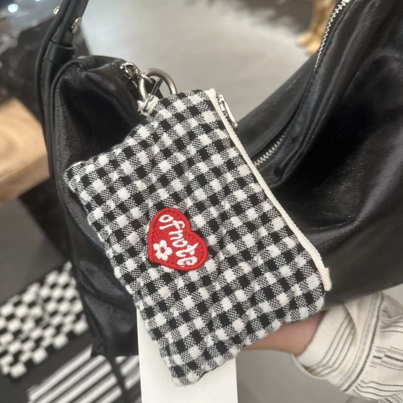 STAYFELT/OF NOTE東大門代購女裝新款休閑錢包卡包零錢包格紋OF NOTE/STAYFELT錢包/卡包/零錢包