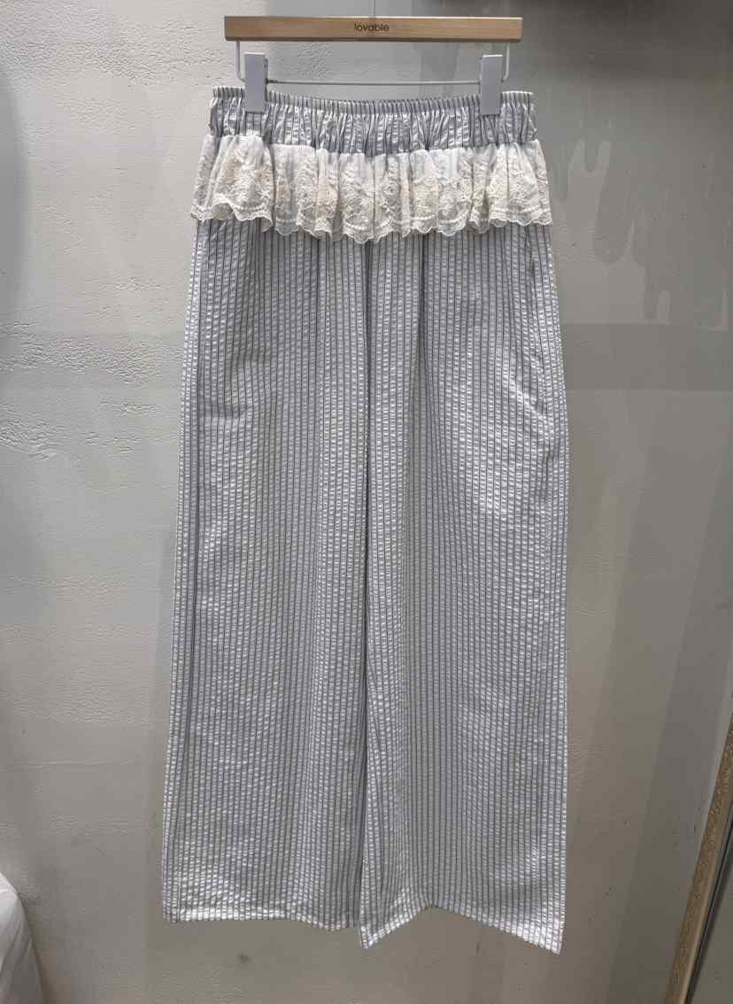 LOVABLE韓國㊣直郵東大門代購女裝新品熱賣推薦25春夏休閑褲LOVABLE休閑褲