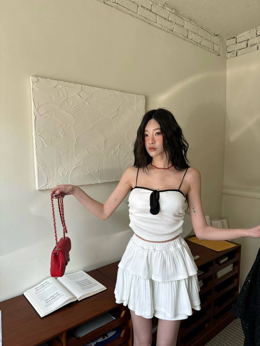 DENVER直郵韓國代購㊣女裝新品休閑熱賣25春夏推薦吊帶背心DENVER吊帶/背心