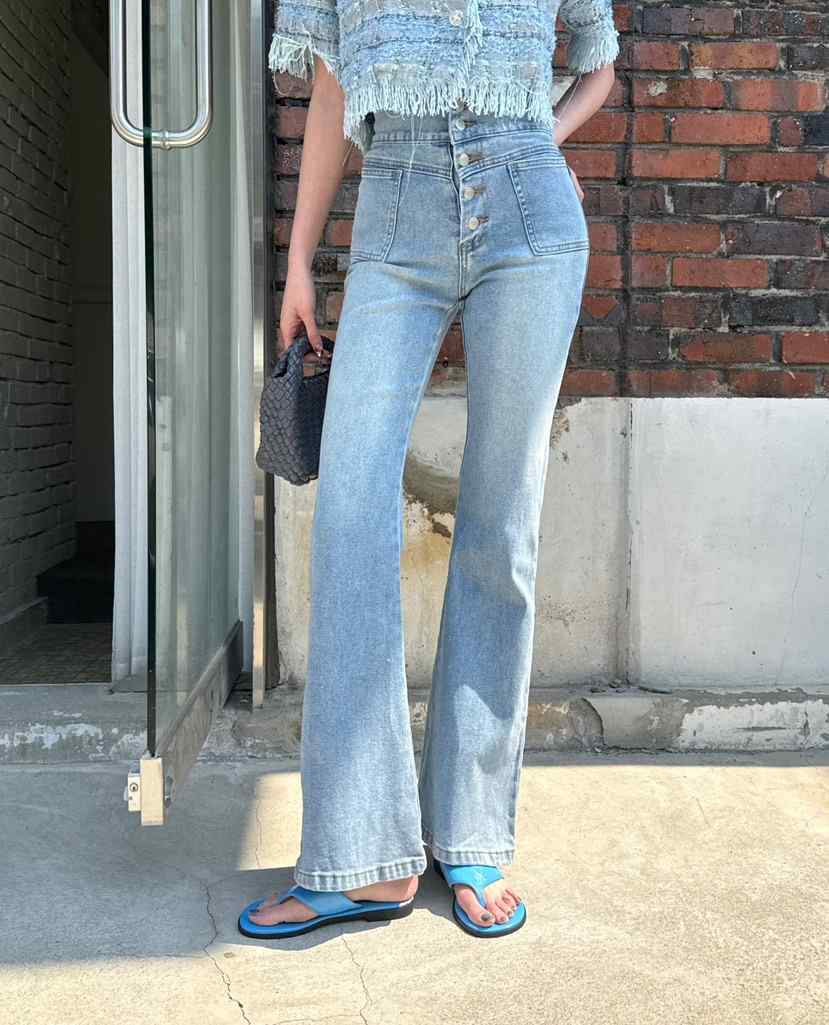 DENVER韓國直郵㊣東大門實拍女裝新品人氣推薦時尚熱賣牛仔褲DENVER牛仔褲