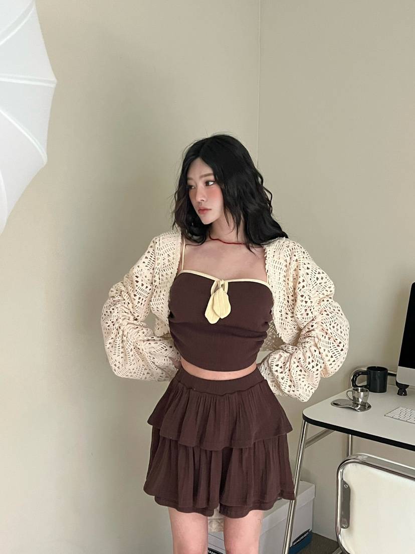 DENVER韓國㊣直郵東大門代購女裝新款時尚25春夏襯衫蕾絲衫DENVER襯衫/蕾絲衫