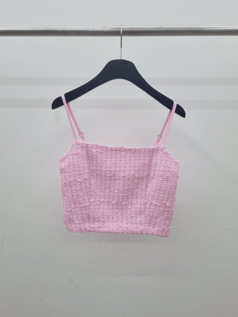 VERANDA韓國㊣直郵東大門代購女裝新品休閑25春夏吊帶背心粗花呢VERANDA吊帶/背心