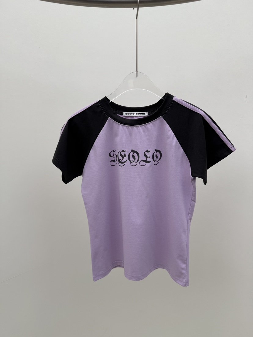 SEOLO韓國㊣直郵東大門代購女裝新款時尚推薦人氣25春夏T恤Seolo seoulT恤