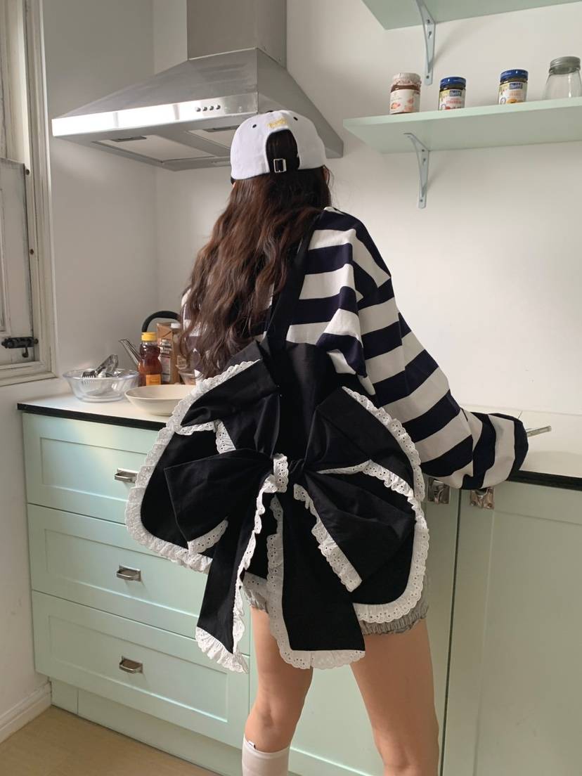 JKICHI直郵韓國代購㊣女裝新品休閑推薦時尚單肩斜跨包蝴蝶結JKICHI單肩/斜跨包