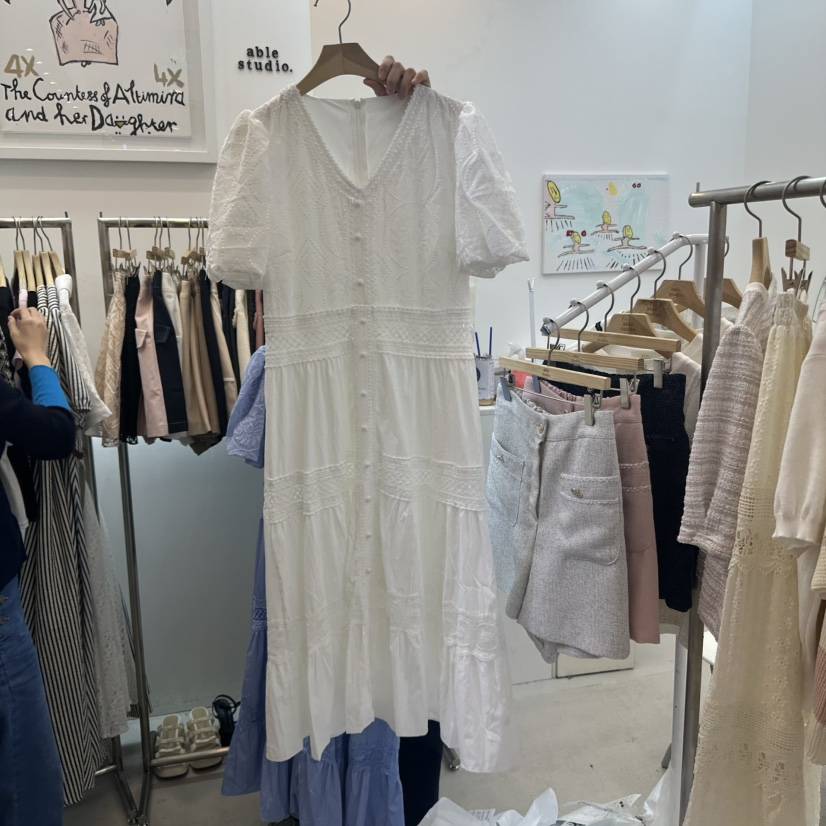ABLESTUDIO直郵韓國代購㊣女裝新品人氣熱賣休閑25春夏連衣裙ABLE STUDIO連衣裙