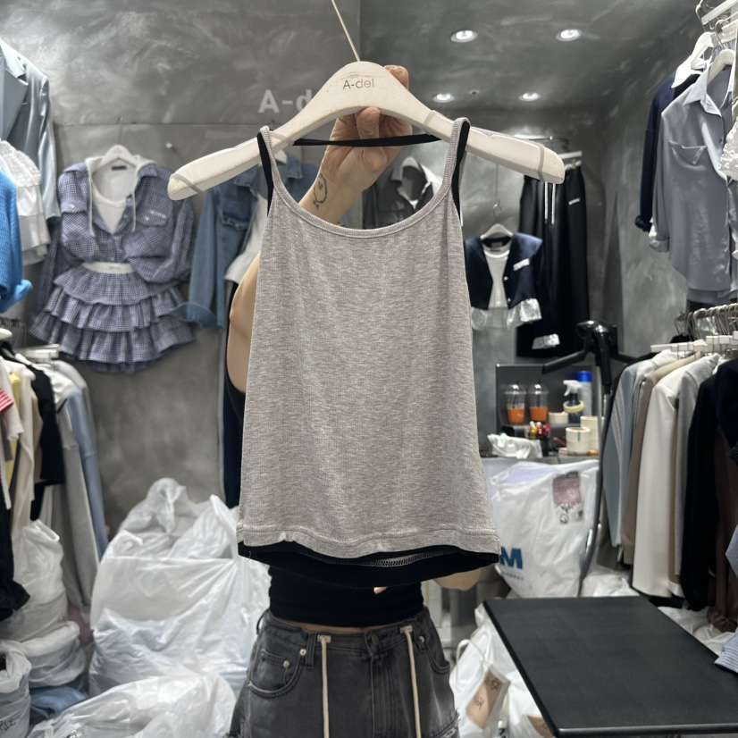 A-DEL直郵韓國代購㊣女裝新品25春夏時尚推薦人氣吊帶背心A-DEL吊帶/背心