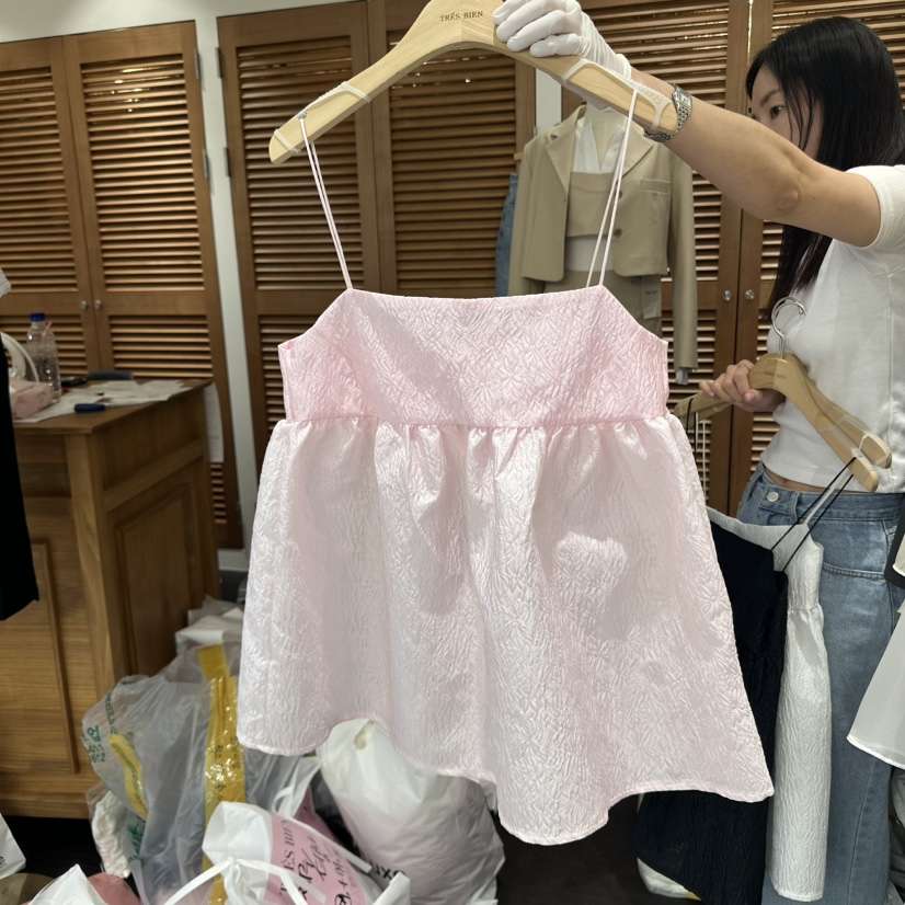 TRES BIEN韓國直郵㊣女裝新品推薦時尚人氣休閑熱賣吊帶背心TRES BIEN吊帶/背心