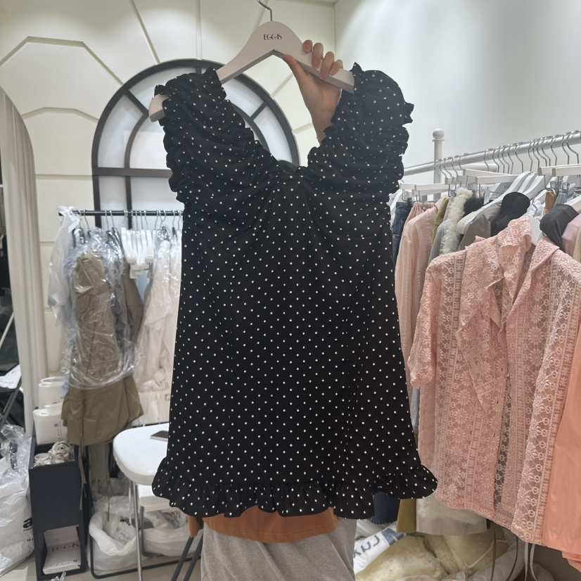 EGG IS直郵韓國代購㊣女裝新品人氣時尚休閑熱賣推薦連衣裙EGG IS連衣裙