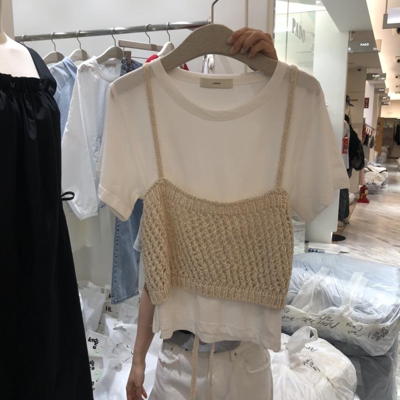 ASOME韓國㊣直郵東大門代購女裝新品休閑25春夏吊帶背心不含內搭A.SOME吊帶/背心
