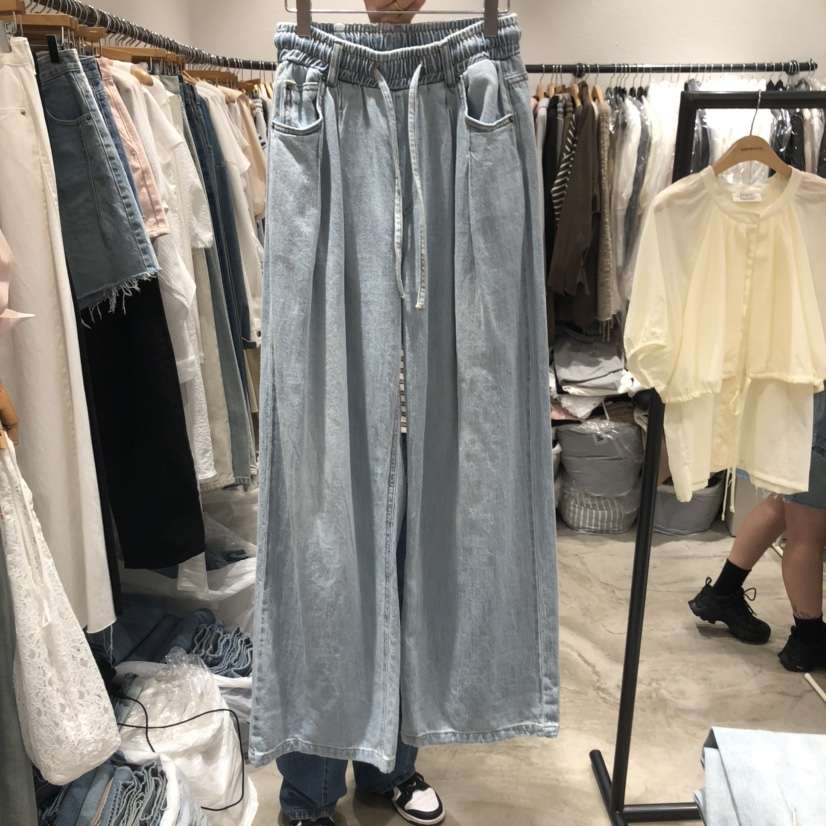 ALMOND PEPE直郵韓國代購㊣女裝新款人氣推薦休閑熱賣牛仔褲ALMOND PEPE牛仔褲