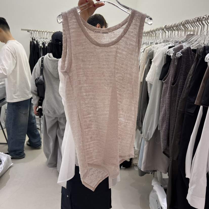 PADO韓國直郵㊣東大門實拍女裝新品時尚25春夏推薦吊帶背心PADO吊帶/背心