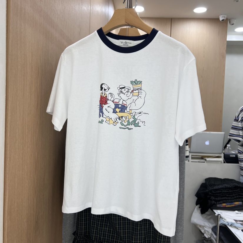 VILLABUTTON韓國直郵㊣女裝新款推薦時尚25春夏人氣休閑T恤VILLABUTTONT恤