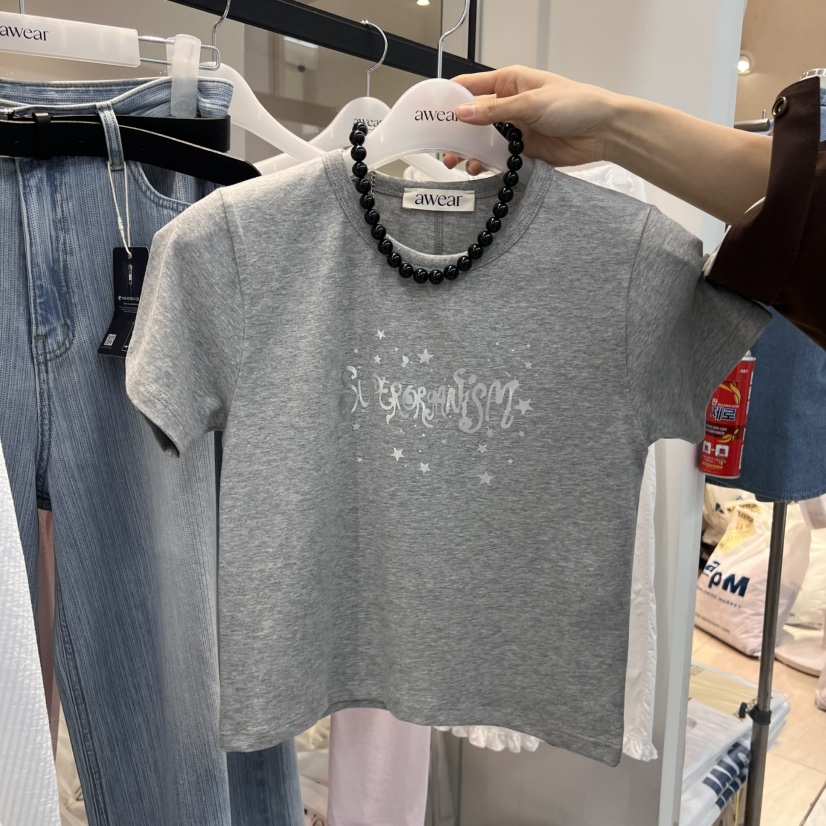 RUMIRU/AWEAR韓國㊣直郵東大門代購女裝新品人氣25春夏T恤awear/RUMIRUT恤
