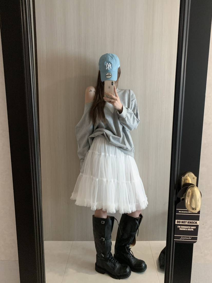 VIRKIN韓國㊣直郵東大門代購女裝新款推薦25春夏半身裙中短裙VIRKIN半身裙/中短裙