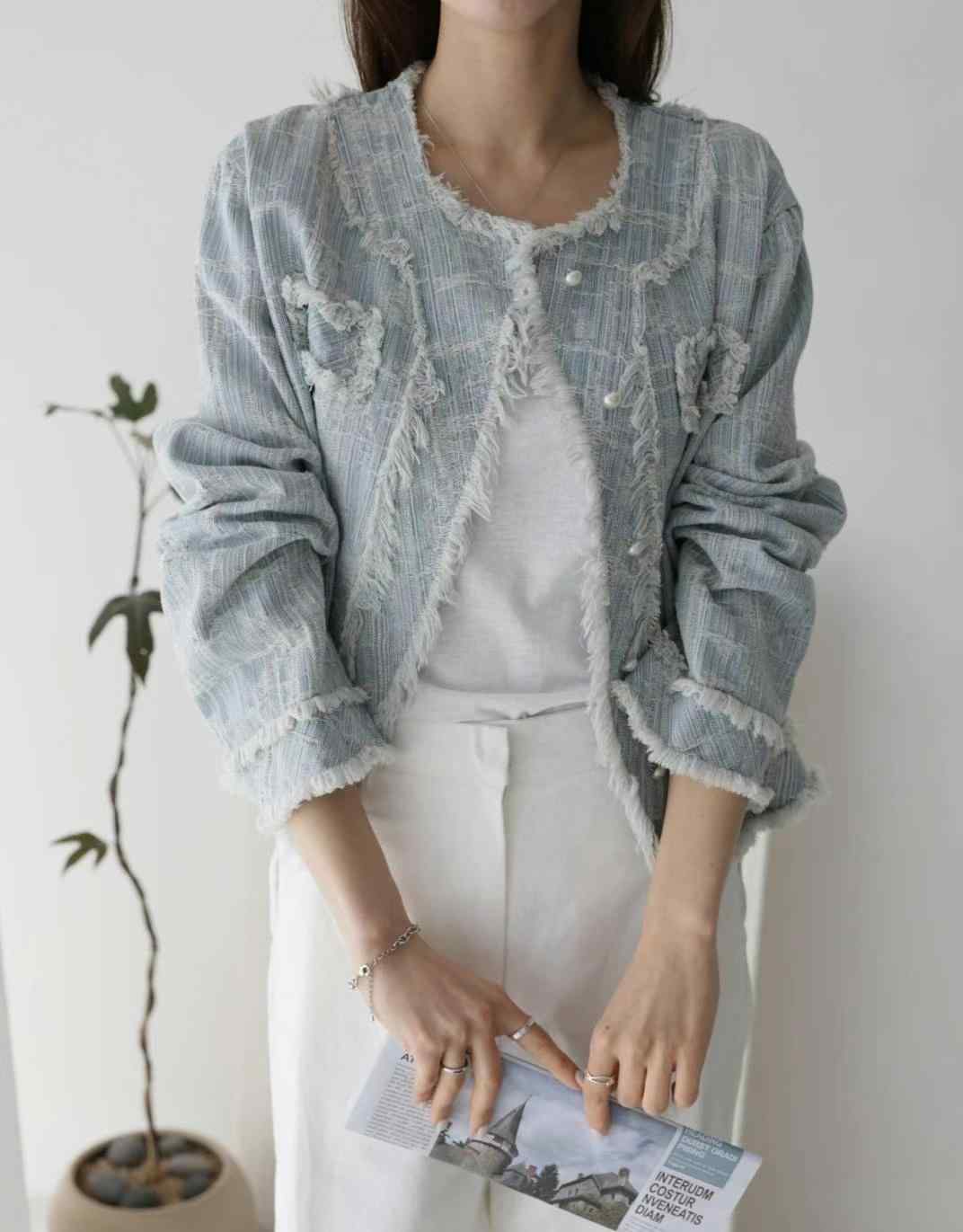 MU 뮤-T東大門實拍女裝新品真品推薦時尚人氣職業25春夏夾克MU 뮤-T夾克