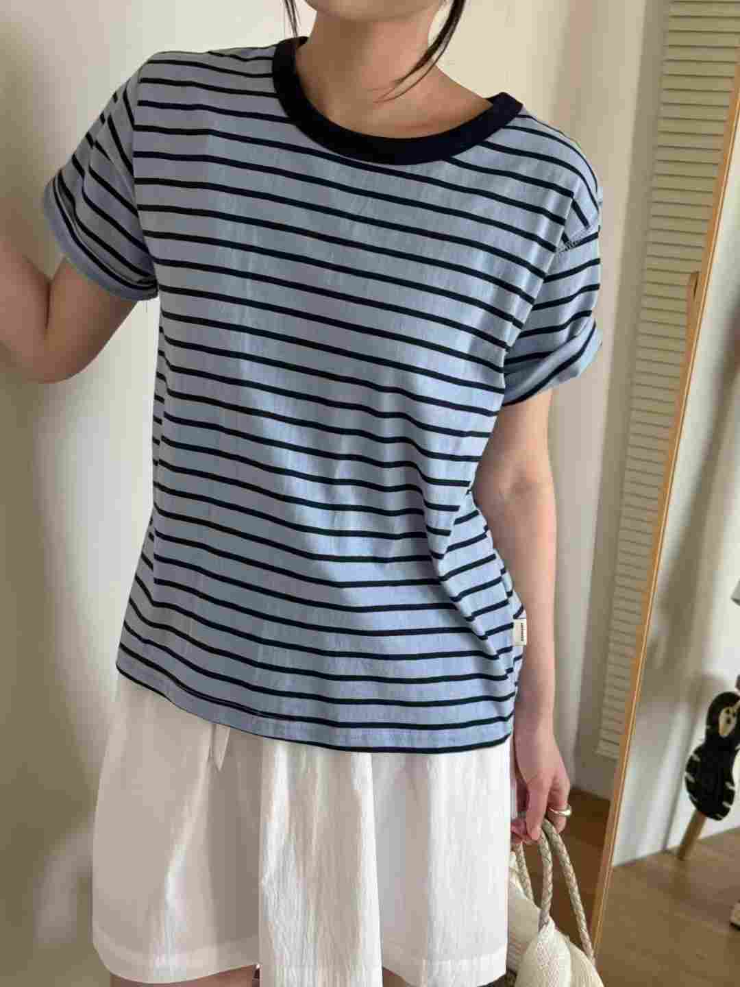 AMYGRACE東大門代購女裝新品時尚25春夏休閑熱賣人氣職業T恤AMYGRACET恤