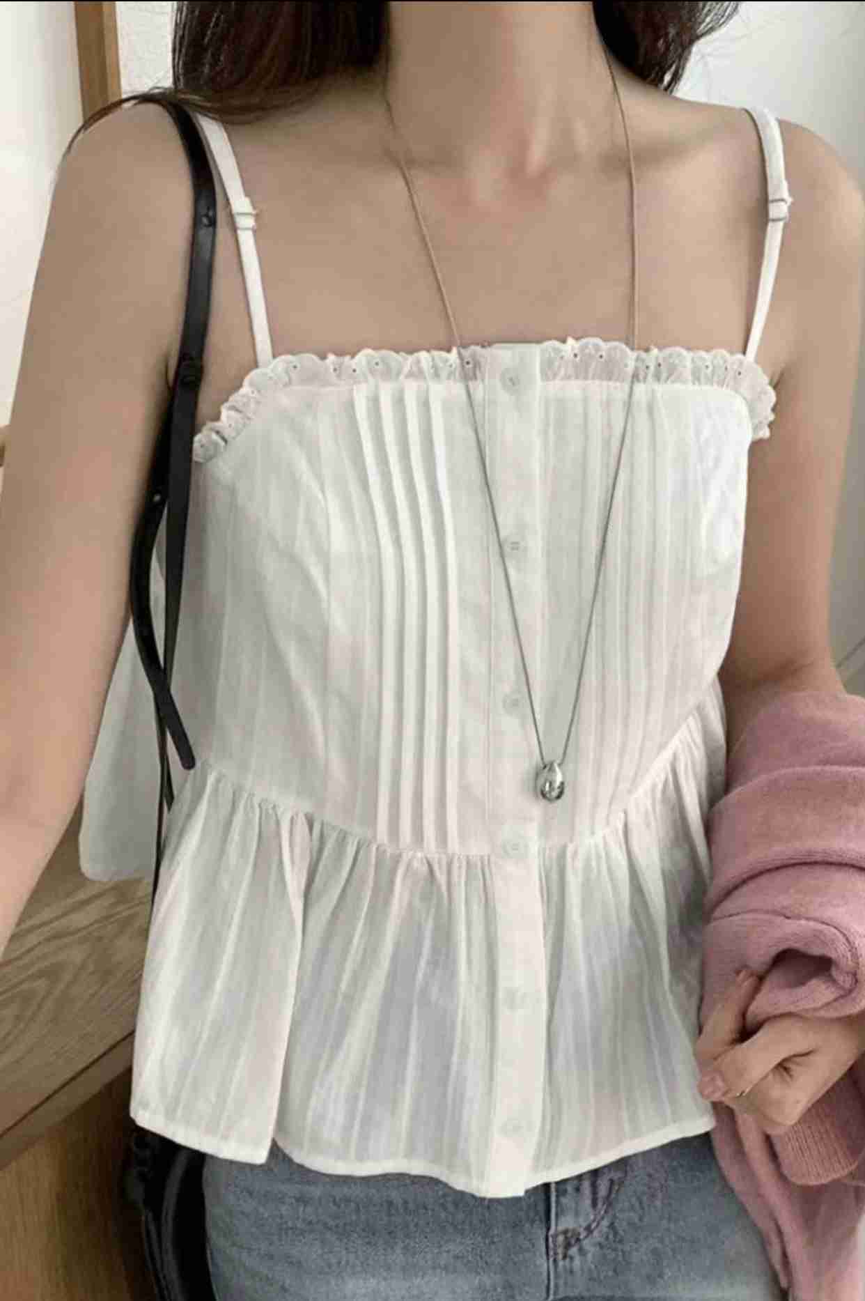 SALAD東大門直郵女裝新款推薦真品熱賣休閑時尚人氣吊帶背心SALAD吊帶/背心