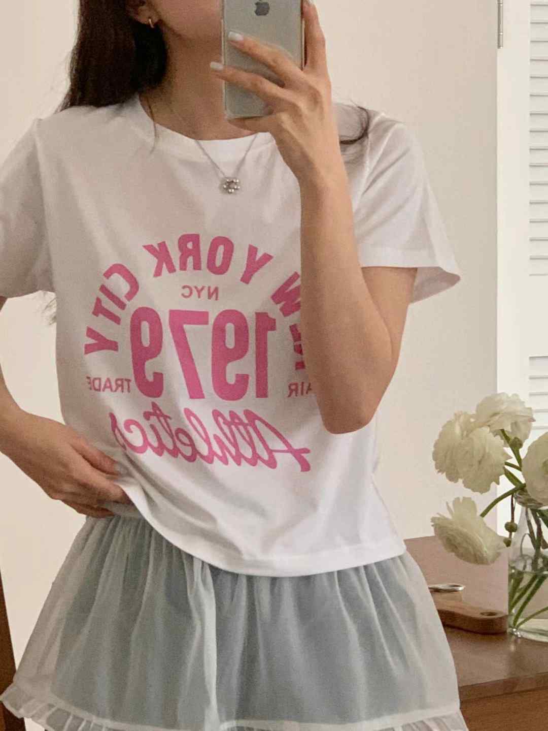 TDOUBLEJ東大門代購女士新款推薦人氣25春夏真品時尚熱賣T恤TDOUBLEJT恤