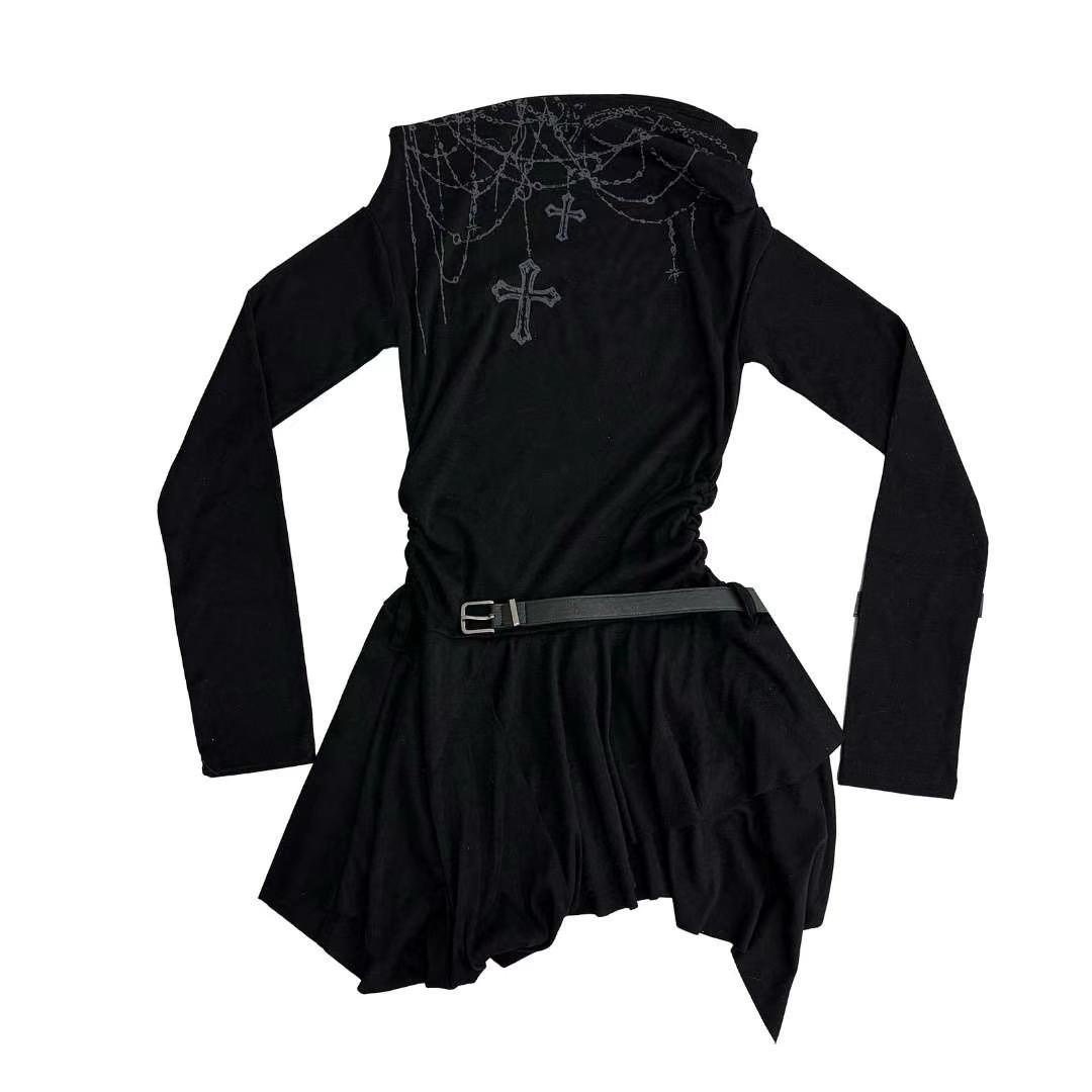 STREET東大門代購女士新品推薦人氣真品熱賣連衣裙不含腰帶STREET連衣裙