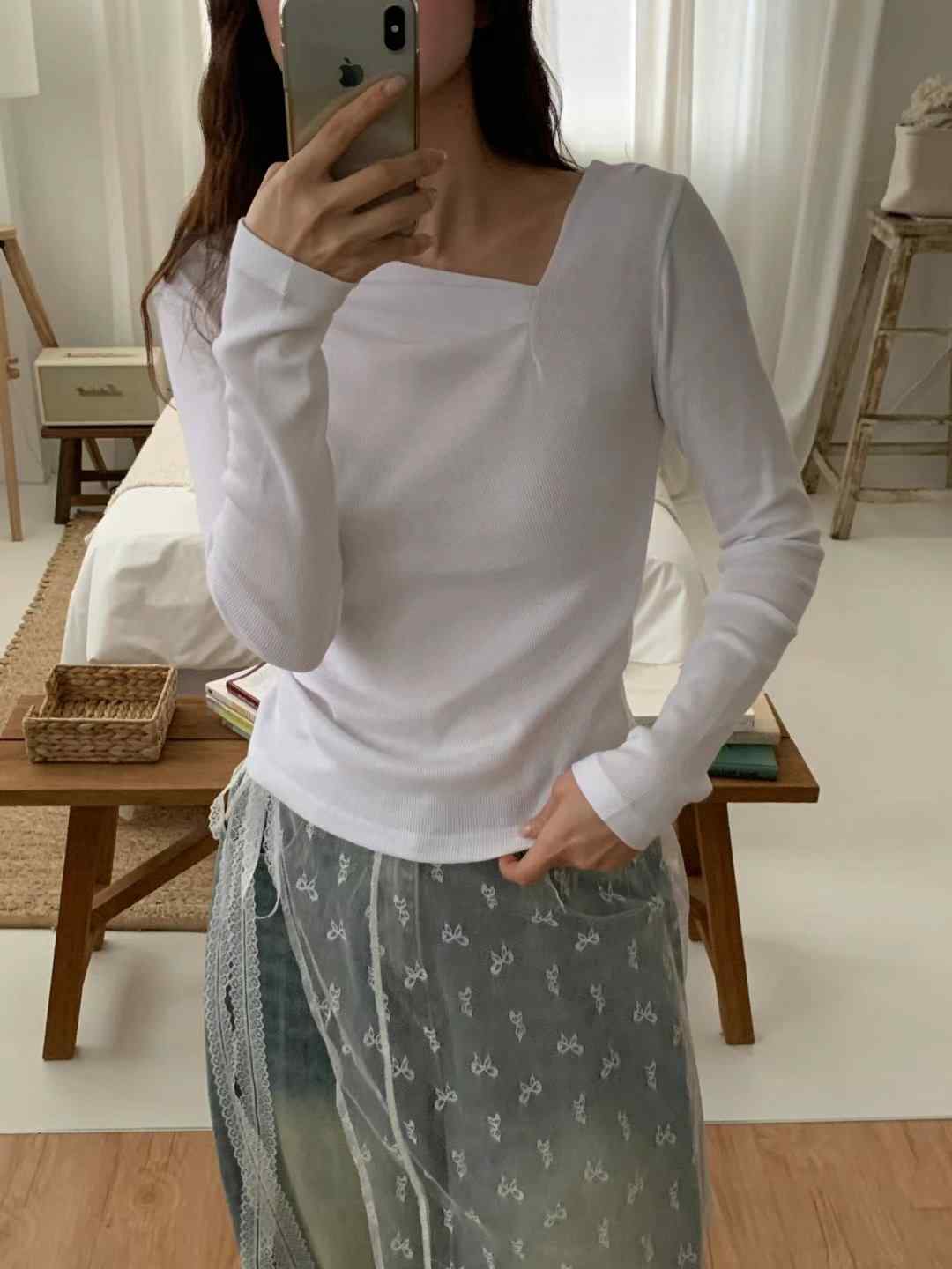 TDOUBLEJ東大門直郵女士新品人氣推薦真品職業時尚休閑長袖T恤TDOUBLEJ長袖T恤