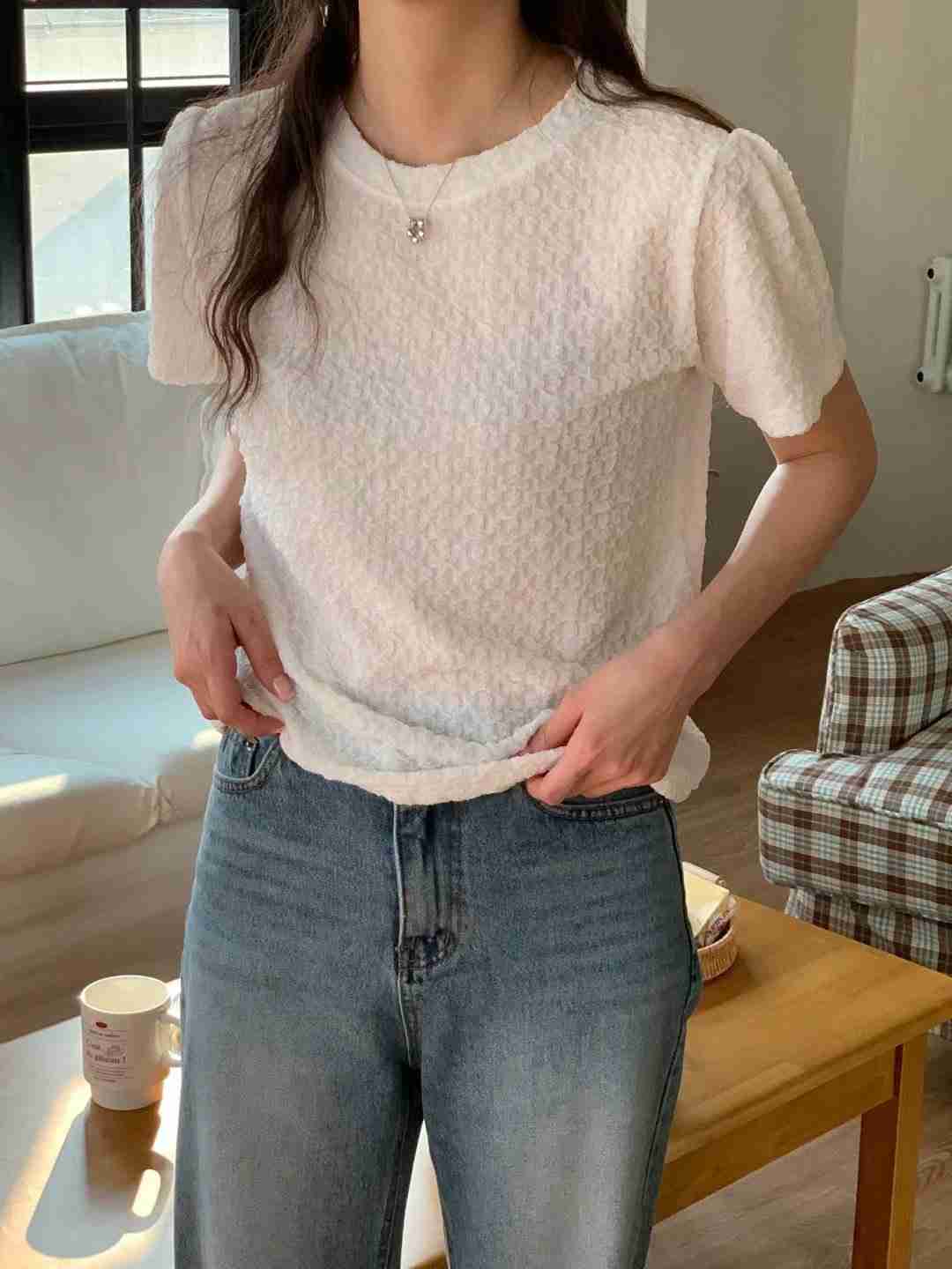 TDOUBLEJ韓國代購女裝新款時尚休閑熱賣職業人氣推薦真品T恤TDOUBLEJT恤