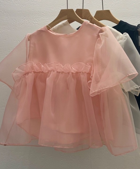 CRONG韓國㊣直郵東大門代購女裝新品人氣熱賣休閑襯衫蕾絲衫CRONG襯衫/蕾絲衫